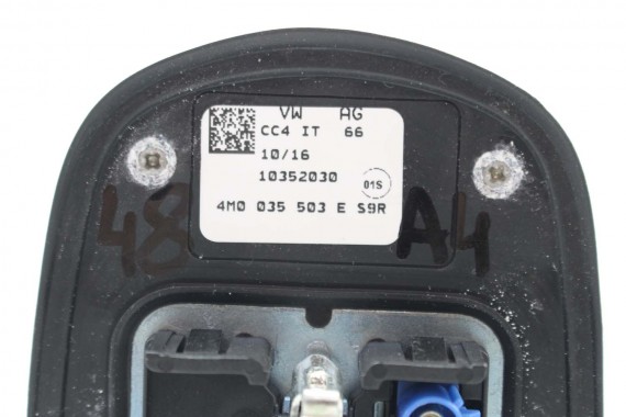 AUDI A4 8W ANTENA DACHOWA NA DACH 4M0035503E 4M0035503 4M0035503F 4M0035503L 2Y2Y LS9R Gletscherweiss Biały 4M0035503E 4M0035503