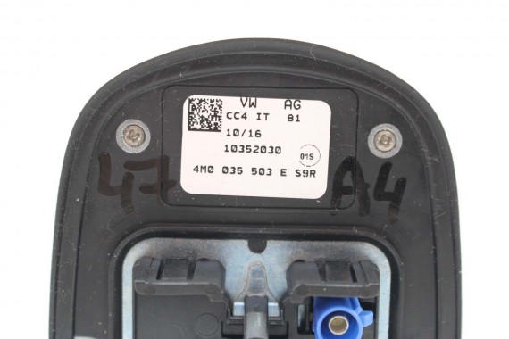 AUDI A4 8W ANTENA DACHOWA NA DACH 4M0035503E 4M0035503 4M0035503F 4M0035503L 2Y2Y LS9R Gletscherweiss Biały 4M0035503E 4M0035503