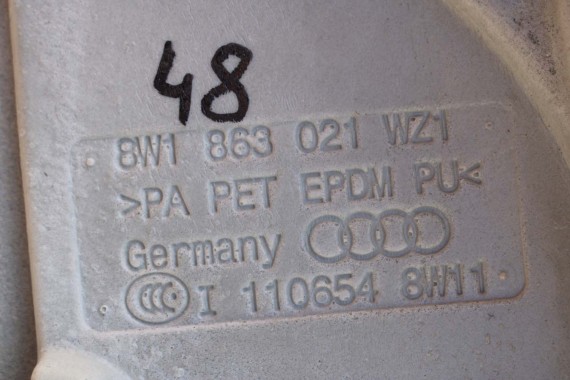 AUDI A4 A5 DYWAN WYKŁADZINA PODŁOGI 8W1863021 8W1863021A 8W1 863 021 tapicerka 8W F5 'QA5' czarny 8W1863021 8W1863021 8W1863021A