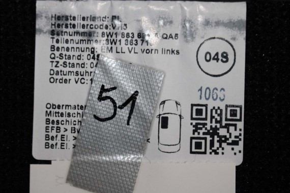 AUDI A4 A5 DYWANIKI PODŁOGI 8W1863691A 8W0864450 wycieraczki 8W1 863 691 A 8W1 863 713 8W1863714 8W0864450 8W0863723 8W0863724