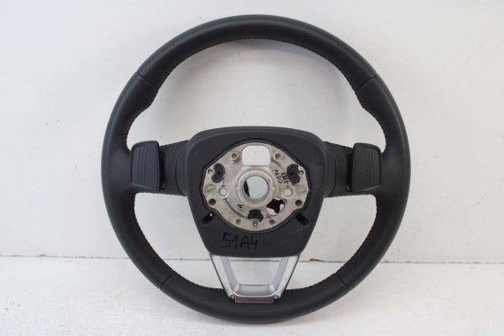 AUDI A4 Q5 Q7 KIEROWNICA + BIEGI 4M0419091C 4M0419091N 4M0 419 091 C podgrzewana MJM - czarny 4M0419091C 4M0419091N 4M0419091N