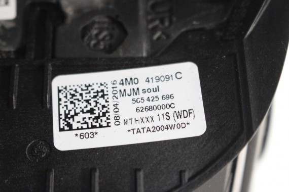 AUDI A4 Q5 Q7 KIEROWNICA + BIEGI 4M0419091C 4M0419091N 4M0 419 091 C podgrzewana MJM - czarny 4M0419091C 4M0419091N 4M0419091N