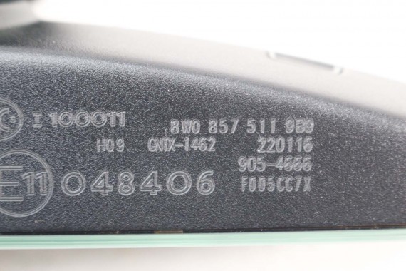 AUDI A8 D5 LUSTERKO WEWNĘTRZNE 8W0857511 wsteczne 8W0 857 511 9B9 czarny satynowy A4 A5 A6 A7 A8 Q5 Q7 8W 8W0857511 8W0857511