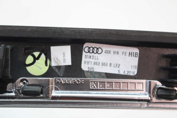 AUDI A4 A5 8W LISTWY OZDOBNE LISTWA DEKOR DEKORY WYKOŃCZENIE TAPICERKA 8W1853190D 8W1863969B 8W0867410Q 8W0867420B LE2 drewno