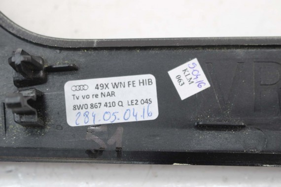 AUDI A4 A5 8W LISTWY OZDOBNE LISTWA DEKOR DEKORY WYKOŃCZENIE TAPICERKA 8W1853190D 8W1863969B 8W0867410Q 8W0867420B LE2 drewno