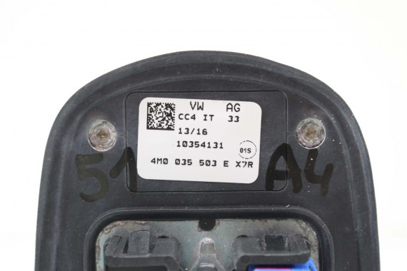AUDI A4 8W ANTENA DACHOWA NA DACH 4M0035503E 4M0035503 4M0035503F 4M0035503L 0C0C LX7R szary Gletscherweiss 4M0035503E 4M0035503