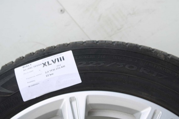 AUDI A4 A5 FELGI 17 cali OPONY KOŁA felga 8W0601025C 7.5J*17H2 ET38 8W opona 225/50/17 8W0601025C 8W0601025C 8W0601025 8W0601025