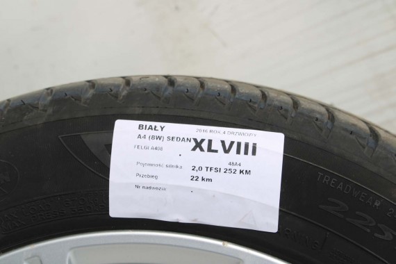 AUDI A4 A5 FELGI 17 cali OPONY KOŁA felga 8W0601025C 7.5J*17H2 ET38 8W opona 225/50/17 8W0601025C 8W0601025C 8W0601025 8W0601025