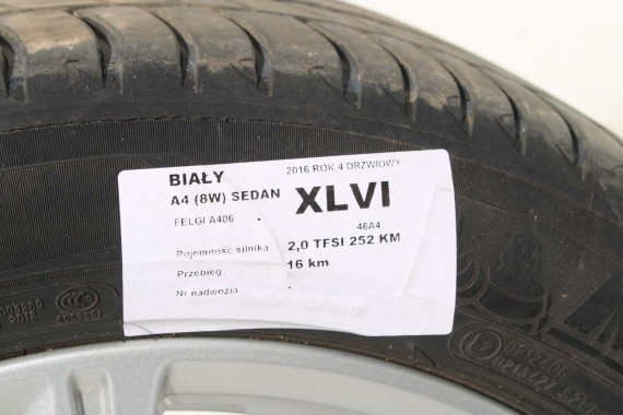 AUDI A4 A5 FELGI 17 cali OPONY KOŁA felga 8W0601025C 7.5J*17H2 ET38 8W opona 225/50/17 8W0601025C 8W0601025C 8W0601025 8W0601025