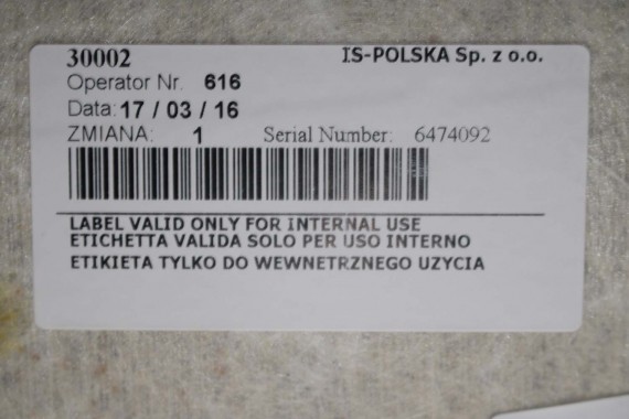 AUDI A4 SEDAN PODSUFITKA szara 8W5867506G RL9 szary 8W5 867 506 G 8W5867506G 8W5867506G 8W B9 8W5867506L 8W5867506C 8W5867506G