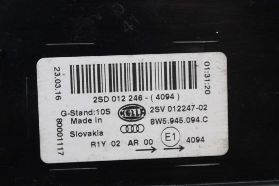 AUDI A4 8W SEDAN LAMPY LED TYLNE TYŁ 8W5945091C 8W5945092C 8W5945093C 8W5945094C 8W5 945 091 C lampa 8W B9 8W5945091B 8W5945092B