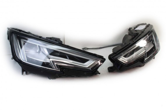 AUDI A4 8W PRZÓD maska błotniki zderzak + TYŁ klapa lampy + DRZWI lewa prawa strona PAKIET 2Y2Y LS9R Biały + FELGI 8W0941034 B9