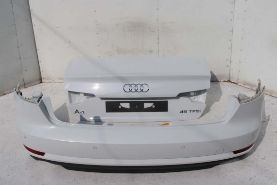 AUDI A4 8W PRZÓD maska błotniki zderzak + TYŁ klapa lampy + DRZWI lewa prawa strona PAKIET 2Y2Y LS9R Biały + FELGI 8W0941034 B9