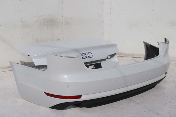 AUDI A4 8W PRZÓD maska błotniki zderzak + TYŁ klapa lampy + DRZWI lewa prawa strona PAKIET 2Y2Y LS9R Biały + FELGI 8W0941034 B9