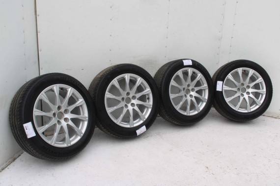 AUDI A4 8W PRZÓD maska błotniki zderzak + TYŁ klapa lampy + DRZWI lewa prawa strona PAKIET 2Y2Y LS9R Biały + FELGI 8W0941034 B9