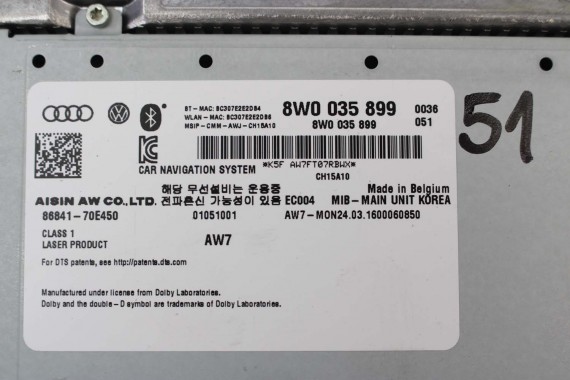 AUDI A4 A5 CZYTNIK MIB SD 8W0035899 8W0035899 8W0035899 8W0035899 8W0035899 8W0035899 8W0035899 8W0035899 8W0035899 8W0035899 8W