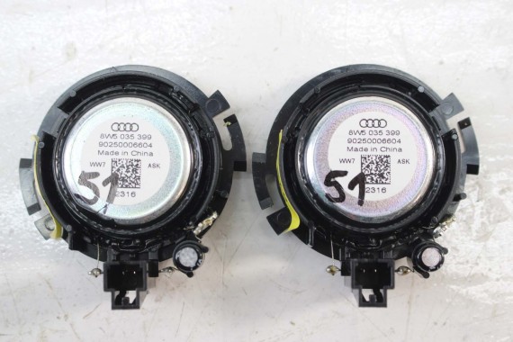 AUDI A4 SEDAN GŁOŚNIKI NAGŁOŚNIENIE 8W5035412 8W5035411 8W0035415 8W0035454 8W0035399 8W5035399 KOMPLET GŁOŚNIKÓW ZESTAW GŁOŚNIK