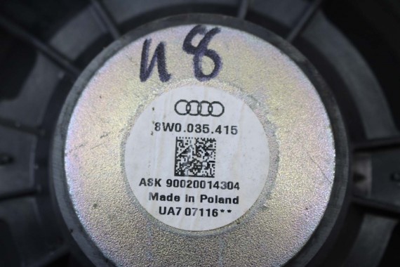 AUDI A4 SEDAN GŁOŚNIKI NAGŁOŚNIENIE 8W5035412 8W5035411 8W0035415 8W0035454 8W0035399 8W5035399 KOMPLET GŁOŚNIKÓW ZESTAW GŁOŚNIK