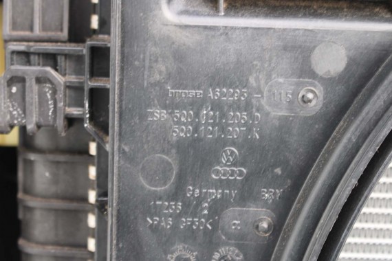 AUDI A3 SEDAN PAS PRZEDNI CHLODNICA WENTYLATOR wody klimatyzacji wzmocnienie przód + BELKA CHŁODNICE 8V 5Q0959455AN 5Q0121203CB