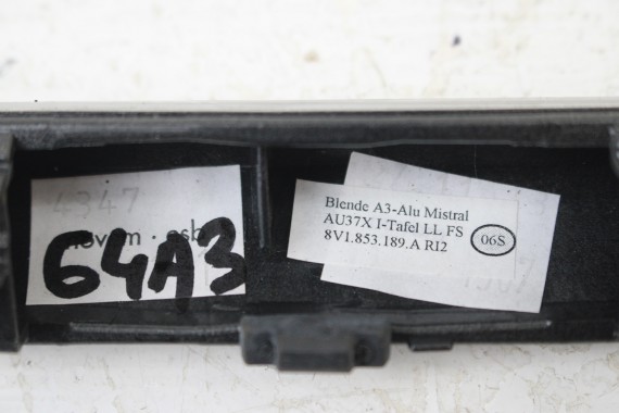 AUDI A3 LISTWY OZDOBNE KOMPLET LISTEW 8V1853191A 8V1853190A 8V1853189A 8V1853191A 8V1853190 8V1853189 8V1853191 8V1853190 RI2 8V