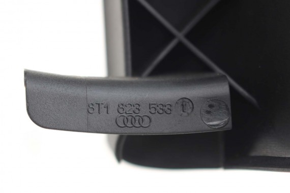 AUDI Rączka otwierania maski 8T1823633 8T1823633A 8T1823633B wspornik mocujący kolor 01C- czerń satynowa 8T1823533 8T1823633