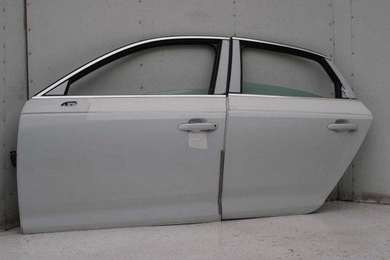 AUDI A4 SEDAN 8W B9 LS9R DRZWI LEWE PRZÓD + TYŁ STRONA LEWA przednie + tylne 2 sztuki 2Y2Y 8W0831051 8W5833051 8W0831051A białe