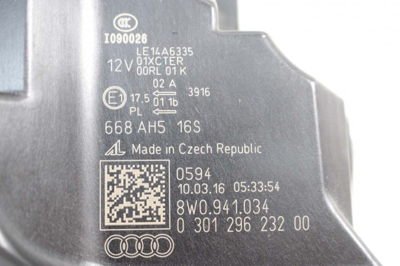 AUDI A4 LAMPY PRZEDNIE PRZÓD FULL LED lampa 8W0941033 8W0941034 8W0 941 033 8W0 941 034 4M0907397C 7PP941572AB 7PP941572A 8W B9