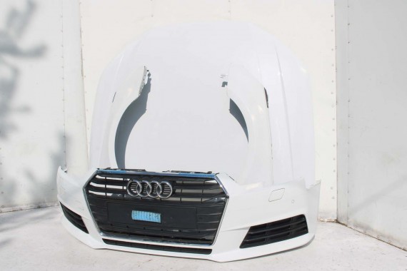 AUDI A4 8W PRZÓD maska błotniki zderzak przedni 2Y2Y LS9R Biały B9 8W0807065 8W0807611 8W0821105A 8W0821106A 8W0823029 8W0807681