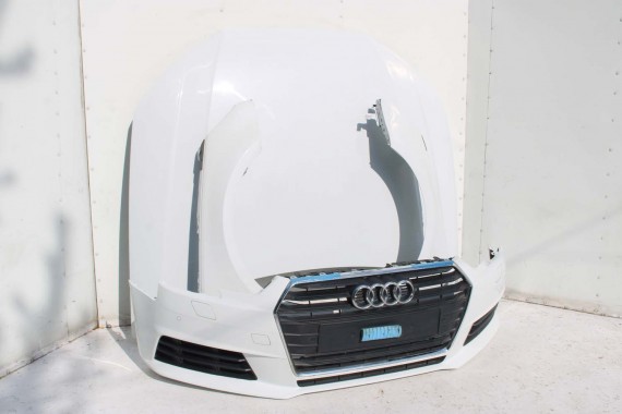 AUDI A4 8W PRZÓD maska błotniki zderzak przedni 2Y2Y LS9R Biały B9 8W0807065 8W0807611 8W0821105A 8W0821106A 8W0823029 8W0807681