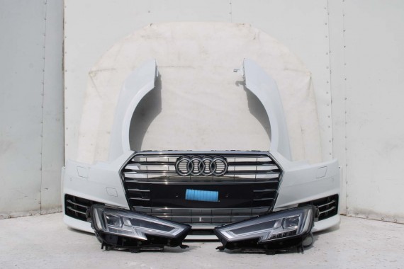 AUDI A4 8W PRZÓD maska błotniki zderzak pas przedni lampy wzmocnienie lampa FULL LED 2Y2Y LS9R Biały 8W0941033 8W0941034 T9 B9
