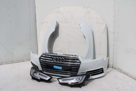 AUDI A4 8W PRZÓD maska błotniki zderzak pas przedni lampy wzmocnienie lampa FULL LED 2Y2Y LS9R Biały 8W0941033 8W0941034 T9 B9