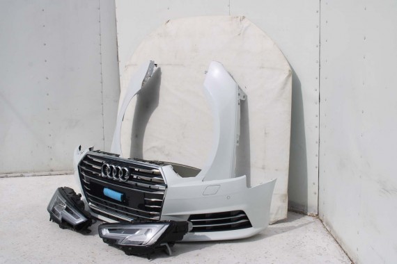 AUDI A4 8W PRZÓD maska błotniki zderzak pas przedni lampy wzmocnienie lampa FULL LED 2Y2Y LS9R Biały 8W0941033 8W0941034 T9 B9