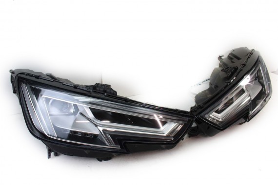 AUDI A4 8W PRZÓD maska błotniki zderzak pas przedni lampy wzmocnienie lampa FULL LED 2Y2Y LS9R Biały 8W0941033 8W0941034 T9 B9