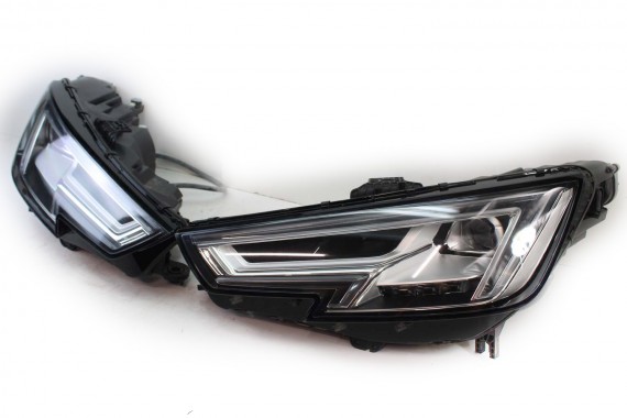 AUDI A4 8W PRZÓD maska błotniki zderzak pas przedni lampy wzmocnienie lampa FULL LED 2Y2Y LS9R Biały 8W0941033 8W0941034 T9 B9