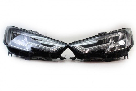 AUDI A4 8W PRZÓD maska błotniki zderzak pas przedni lampy wzmocnienie lampa FULL LED 2Y2Y LS9R Biały 8W0941033 8W0941034 T9 B9