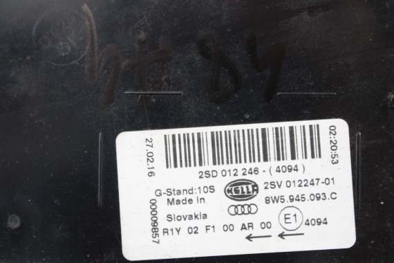 AUDI A4 SEDAN TYŁ ZDERZAK tylny + KLAPA BAGAŻNIKA 8W B9 2Y2Y LS9R biały ZESTAW KOMPLET 8W5827025 8W5807511 8W5807067 8W5807521