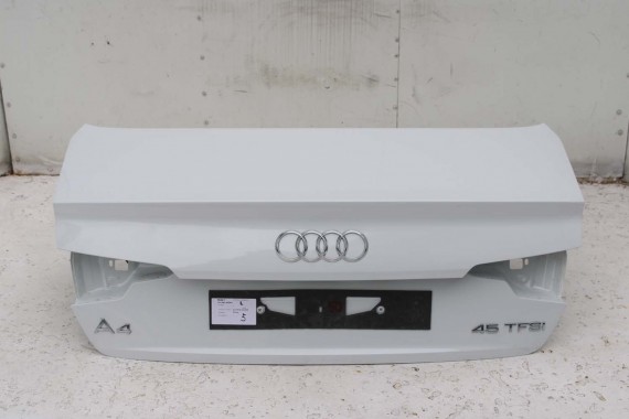 AUDI A4 SEDAN TYŁ ZDERZAK tylny + KLAPA BAGAŻNIKA 8W B9 2Y2Y LS9R biały ZESTAW KOMPLET 8W5827025 8W5807511 8W5807067 8W5807521