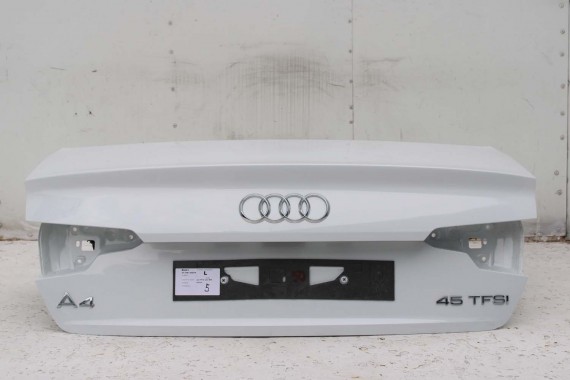 AUDI A4 SEDAN TYŁ ZDERZAK tylny + KLAPA BAGAŻNIKA 8W B9 2Y2Y LS9R biały ZESTAW KOMPLET 8W5827025 8W5807511 8W5807067 8W5807521