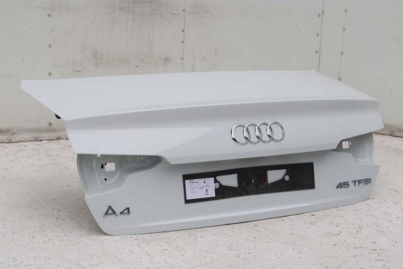AUDI A4 SEDAN TYŁ ZDERZAK tylny + KLAPA BAGAŻNIKA 8W B9 2Y2Y LS9R biały ZESTAW KOMPLET 8W5827025 8W5807511 8W5807067 8W5807521