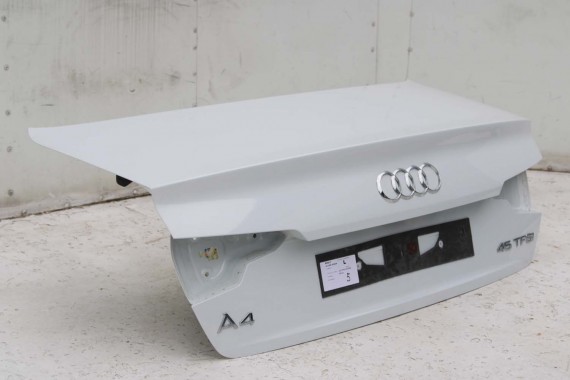 AUDI A4 SEDAN TYŁ ZDERZAK tylny + KLAPA BAGAŻNIKA 8W B9 2Y2Y LS9R biały ZESTAW KOMPLET 8W5827025 8W5807511 8W5807067 8W5807521