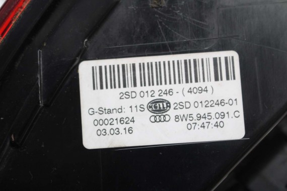 AUDI A4 8W SEDAN LAMPY LED TYLNE TYŁ 8W5945091C 8W5945092C 8W5945093C 8W5945094C 8W5 945 091 C lampa 8W B9 8W5945091B 8W5945092B