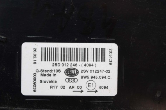 AUDI A4 8W SEDAN LAMPY LED TYLNE TYŁ 8W5945091C 8W5945092C 8W5945093C 8W5945094C 8W5 945 091 C lampa 8W B9 8W5945091B 8W5945092B