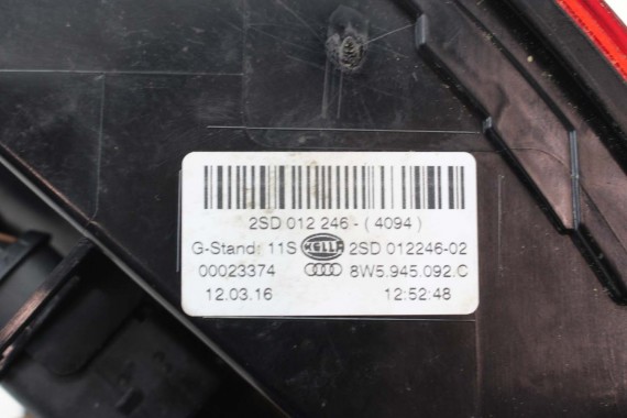 AUDI A4 8W SEDAN LAMPY LED TYLNE TYŁ 8W5945091C 8W5945092C 8W5945093C 8W5945094C 8W5 945 091 C lampa 8W B9 8W5945091B 8W5945092B