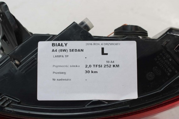 AUDI A4 8W SEDAN LAMPY LED TYLNE TYŁ 8W5945091C 8W5945092C 8W5945093C 8W5945094C 8W5 945 091 C lampa 8W B9 8W5945091B 8W5945092B