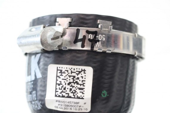 AUDI A4 A5 RURA INTERKULERA 8W0145738F 8W0 145 738 2.0 TFSi intercoolera wąż przewód 8W0145738H 8W0145738P 8W0145738F 8W0145738