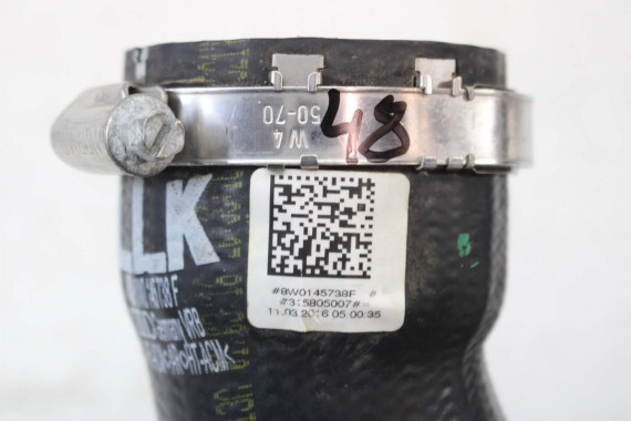 AUDI A4 A5 RURA INTERKULERA 8W0145738F 8W0 145 738 2.0 TFSi intercoolera wąż przewód 8W0145738H 8W0145738P 8W0145738F 8W0145738