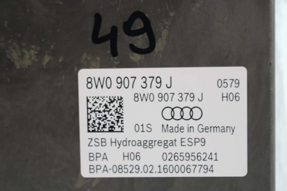 AUDI A4 A5 POMPA ABS 8W0907379J hamulcow 8W0614517M agregat BEF 8W0614517G 8W0614517H 8W0614517J 8W0907379E 8W0614517M 8W0907379