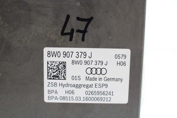 AUDI A4 A5 POMPA ABS 8W0907379J hamulcow 8W0614517M agregat BEF 8W0614517G 8W0614517H 8W0614517J 8W0907379E 8W0614517M 8W0907379