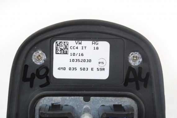 AUDI A4 8W ANTENA DACHOWA NA DACH 4M0035503E 4M0035503 4M0035503F 4M0035503L 2Y2Y LS9R Gletscherweiss Biały 4M0035503E 4M0035503
