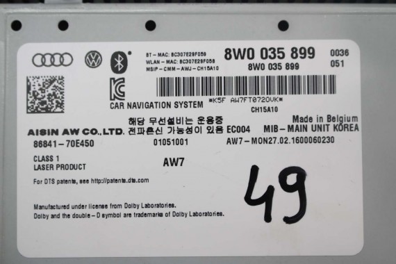 AUDI A4 A5 CZYTNIK MIB SD 8W0035899 8W0035899 8W0035899 8W0035899 8W0035899 8W0035899 8W0035899 8W0035899 8W0035899 8W0035899 8W
